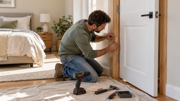 Guide complet pour installer une porte intérieure dans son cadre